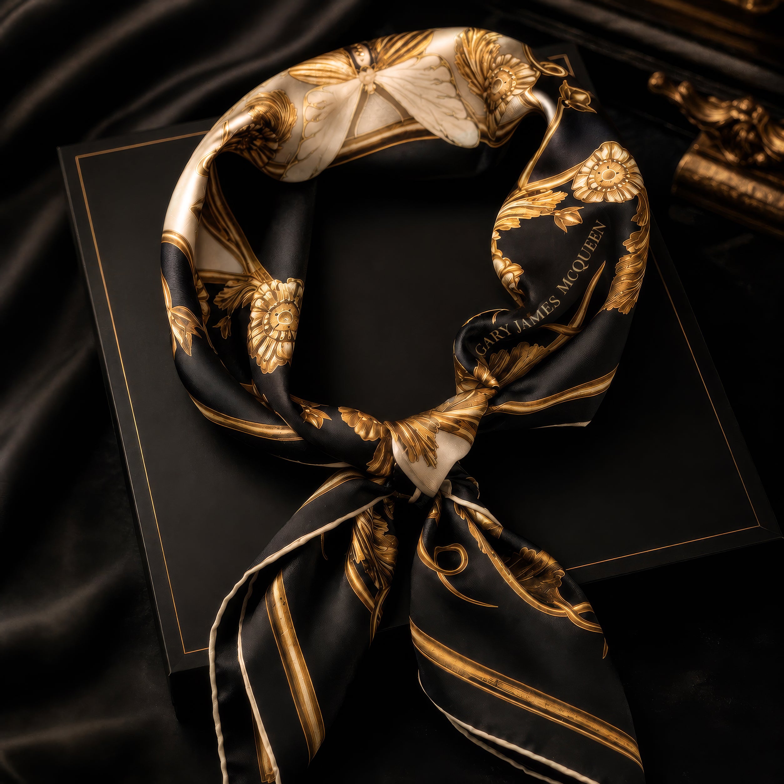 The Midas Skull Foulard - Ivory Edition