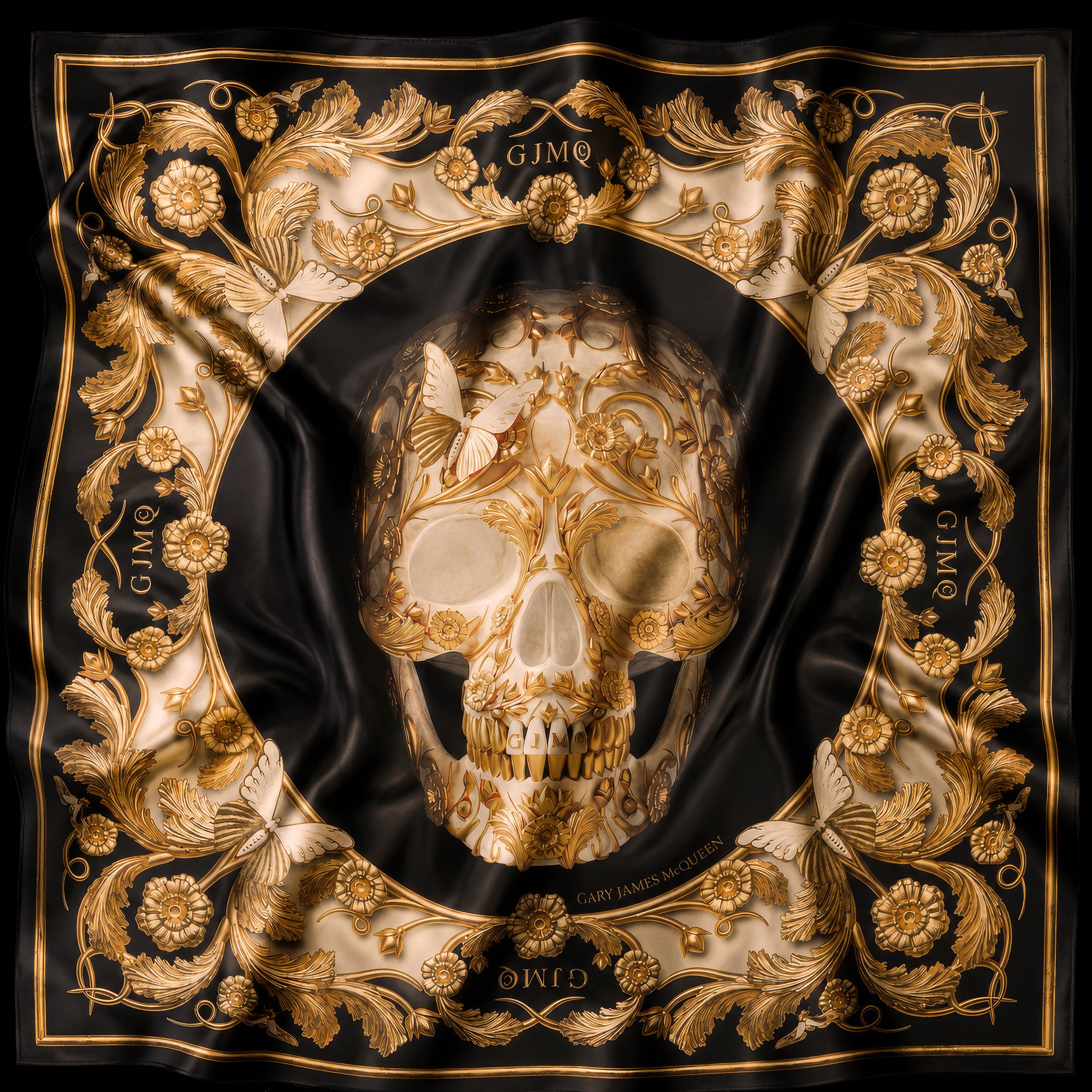 The Midas Skull Foulard - Ivory Edition