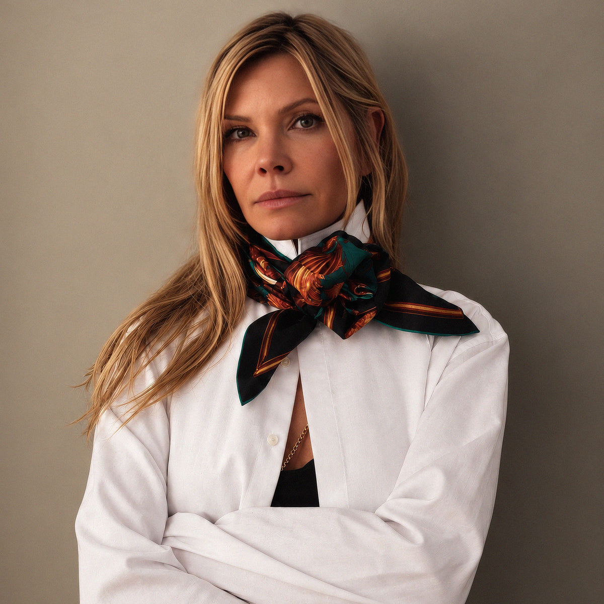 The Midas Skull Foulard - Teal Edition